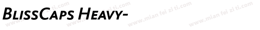 BlissCaps Heavy字体转换